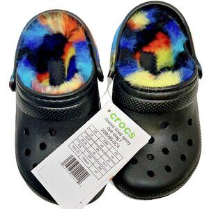 Crocs Kids' Classic Lined Clogs | Kids' Slippers | Fuzzy Slippers Size C9
